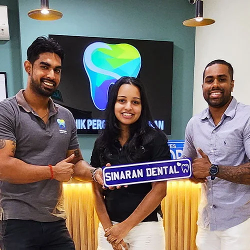 Patient satisfaction feedback card at Sinaran Dental